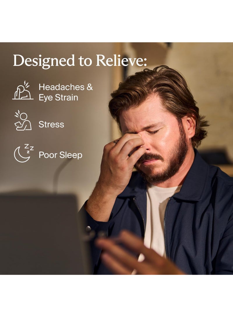 Theragun Renewed - THERAGUN Therabody SmartGoggles 2.0 Heated Eye Mask, Sleep Mask with Blackout & Temple Massage for Personalised Relaxation and Headache Relief - Image 3